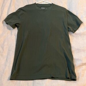Abercrombie & Fitch Short Sleeve Tee in Olive Green
